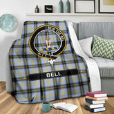 Clan Bell of the Borders Tartan Crest BlanketES88 Clan Bell Tartan Today